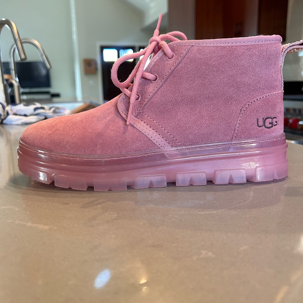 Brand new UGG boots. Gum bottoms, pink